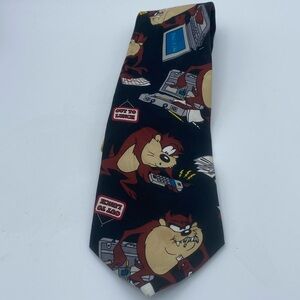 VTG 1999 Looney Tunes Taz Tasmanian devil IT computers novelty tie